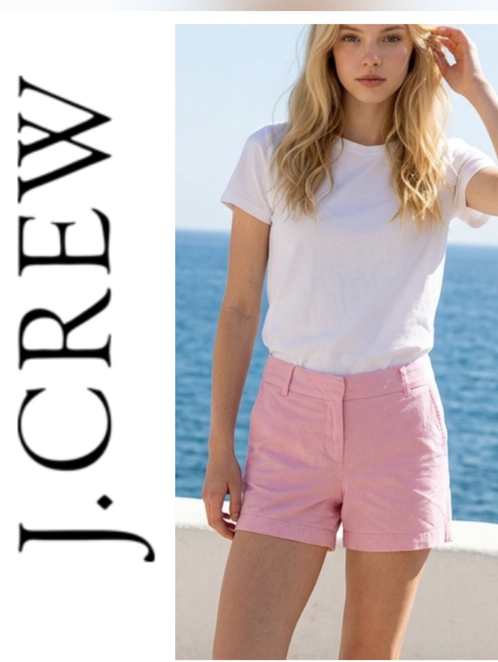 J. Crew Pink Casual Cotton Shorts